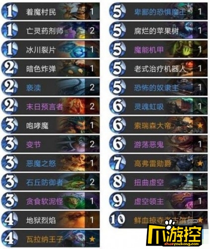 狂野登顶快乐术卡组详情: