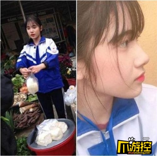 高中女生帮妈卖豆腐成网红 肤白貌美火爆全网
