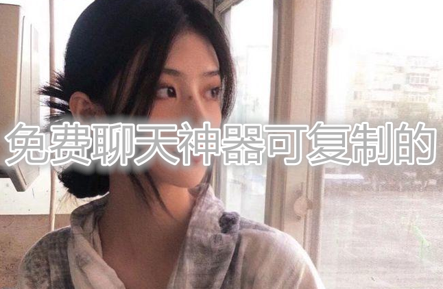 免费聊天神器可复制的
