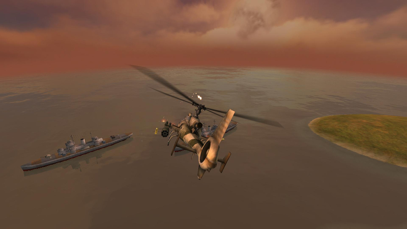 炮艇战：3D直升机游戏截图5
