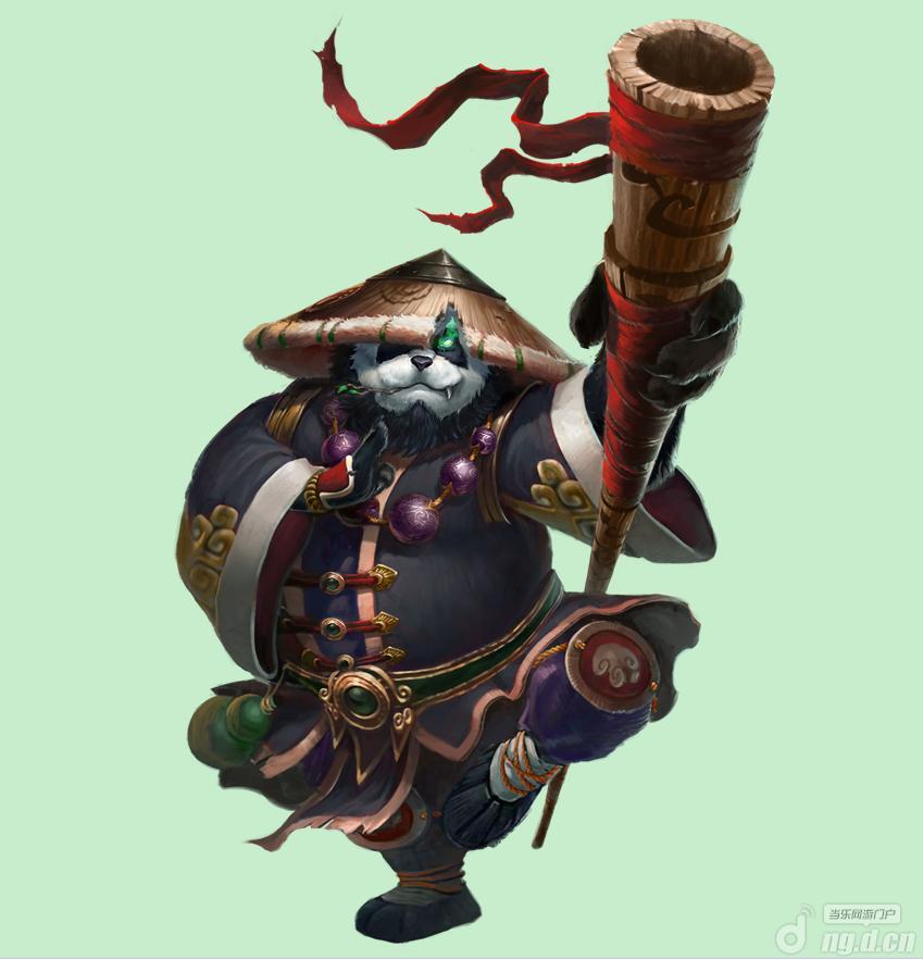 神魔联盟熊猫酒仙原画欣赏