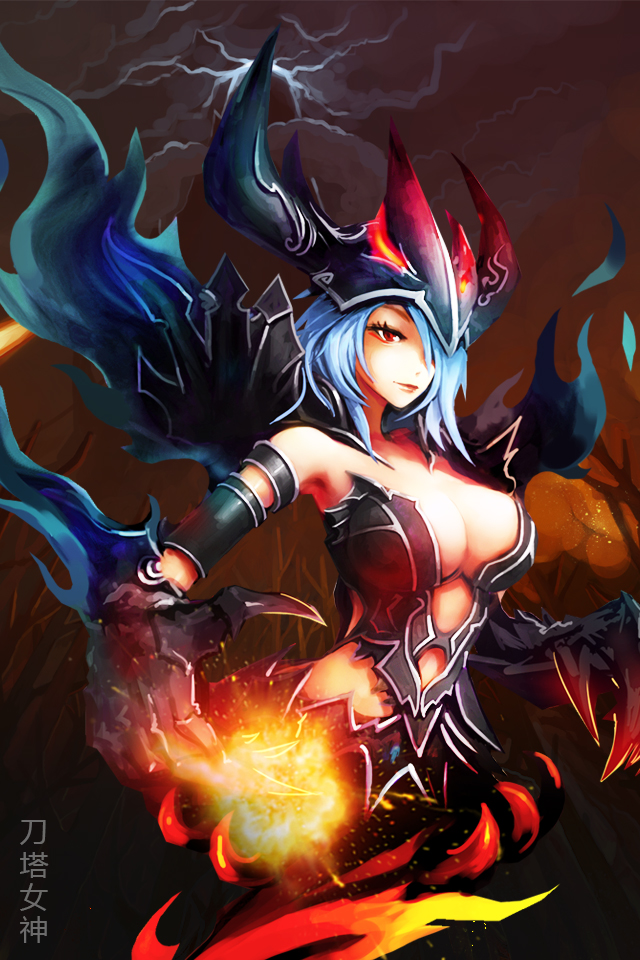 首曝《刀塔女神》游戏性感壁纸